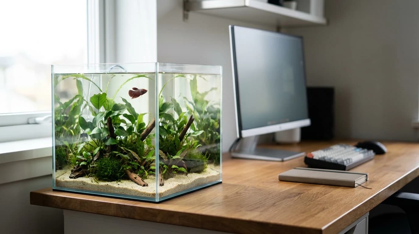 Desk Aquarium for a Home Office: What It Actually Takes