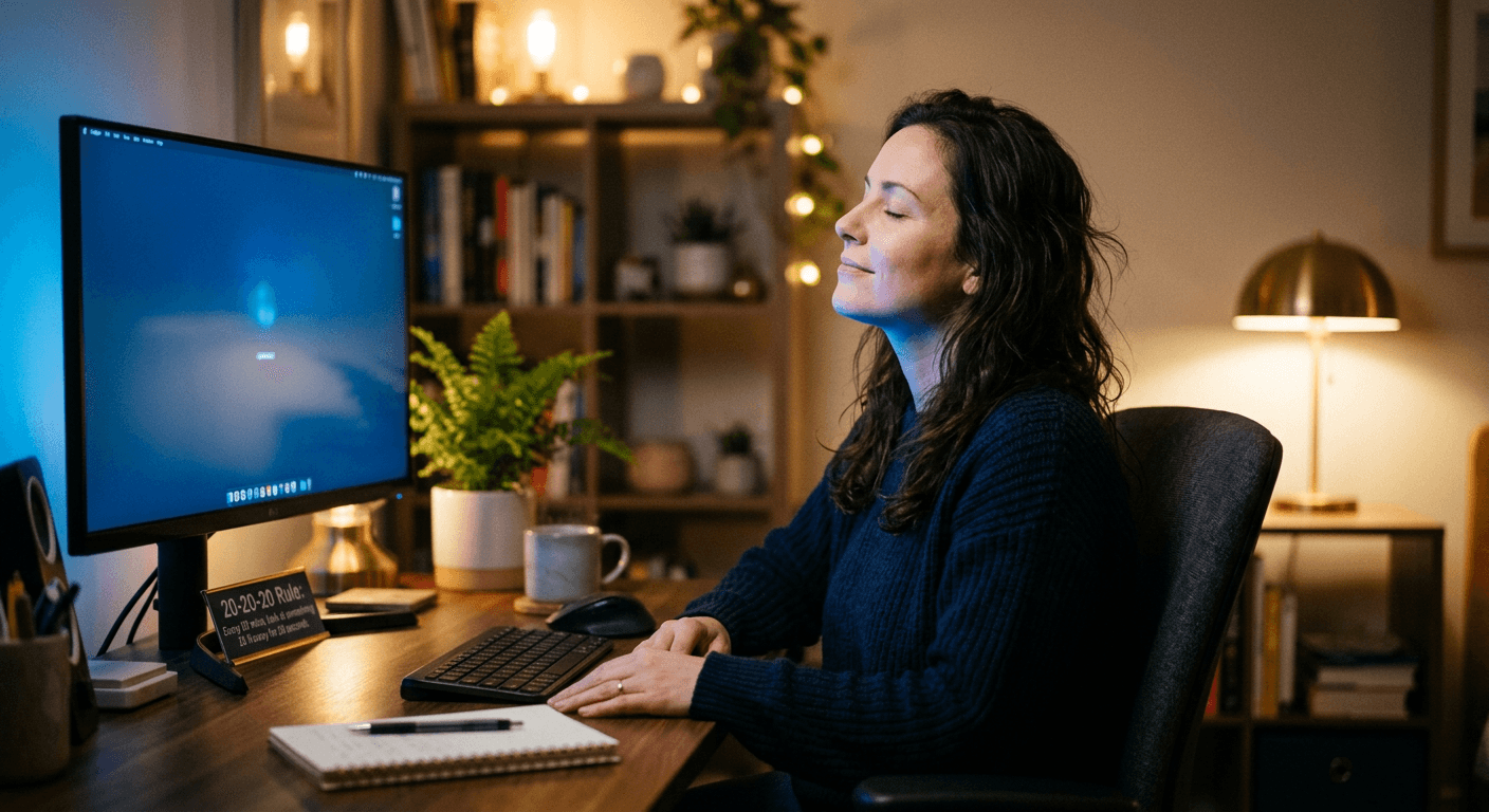 How to Reduce Eye Strain Working From Home: The Complete Guide