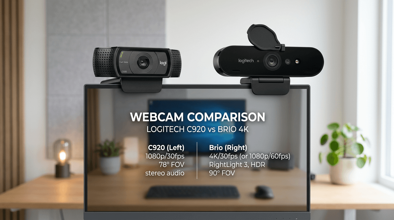Logitech C920 vs Brio 4K: Which Webcam Should You Actually Buy?