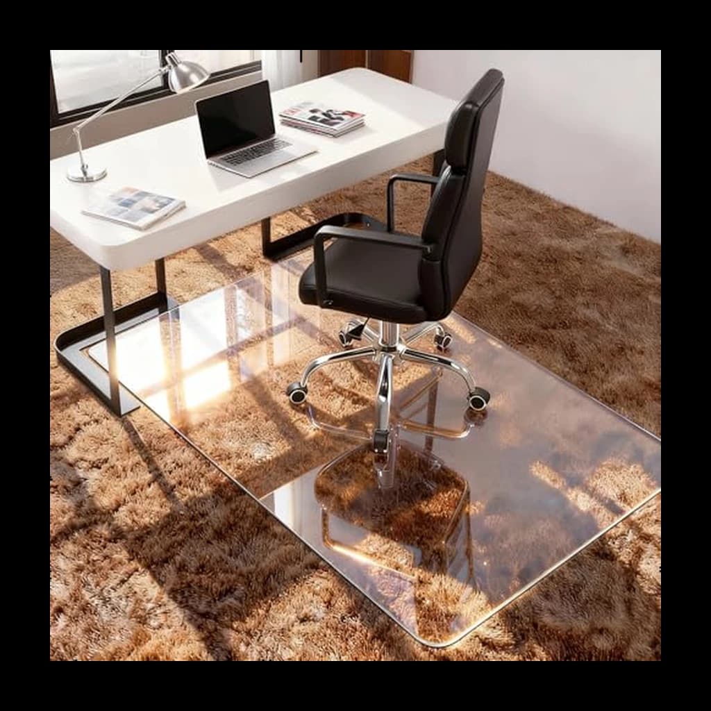 Azadx Tempered Glass Chair Mat, 32x48