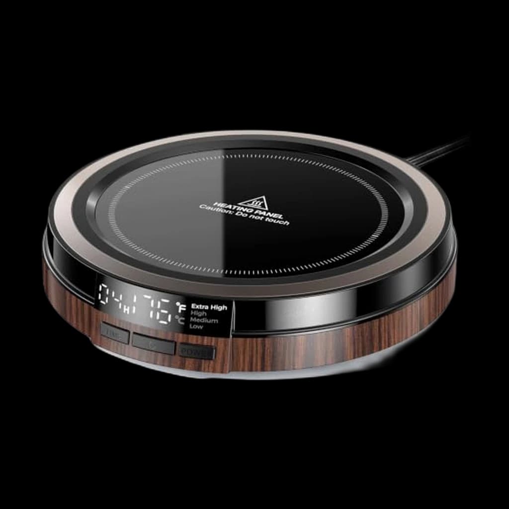 BEARWIND 50W Mug Warmer with Timer (Wood)