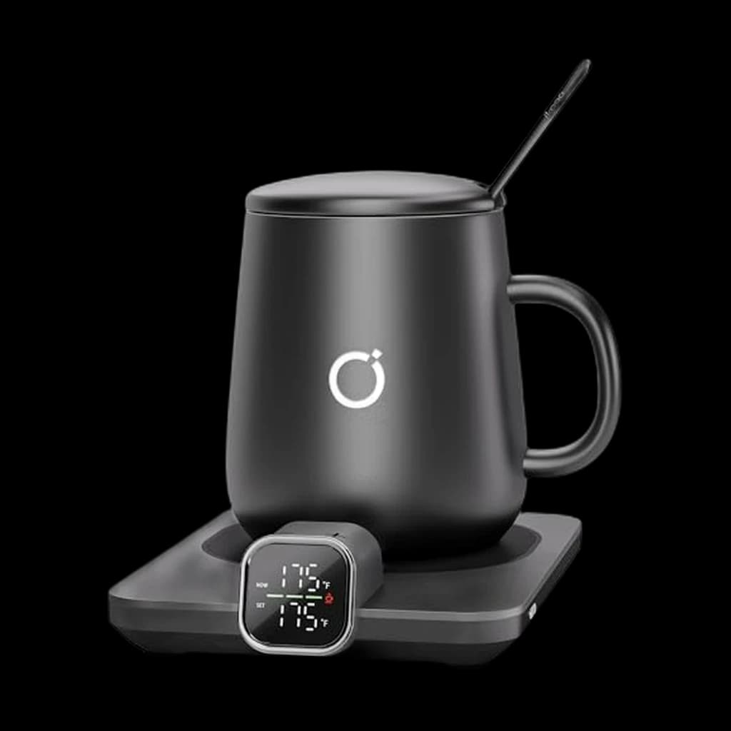 iKago Mug Warmer & 15 oz Ceramic Mug Set