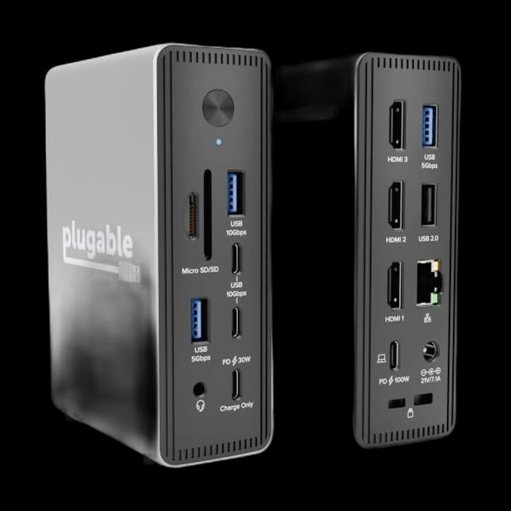Plugable UD-MSTH3 USB-C Triple HDMI Docking Station