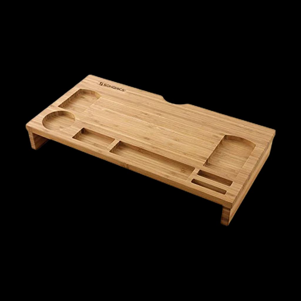 Songmics ULLD201 Bamboo Monitor Stand Riser