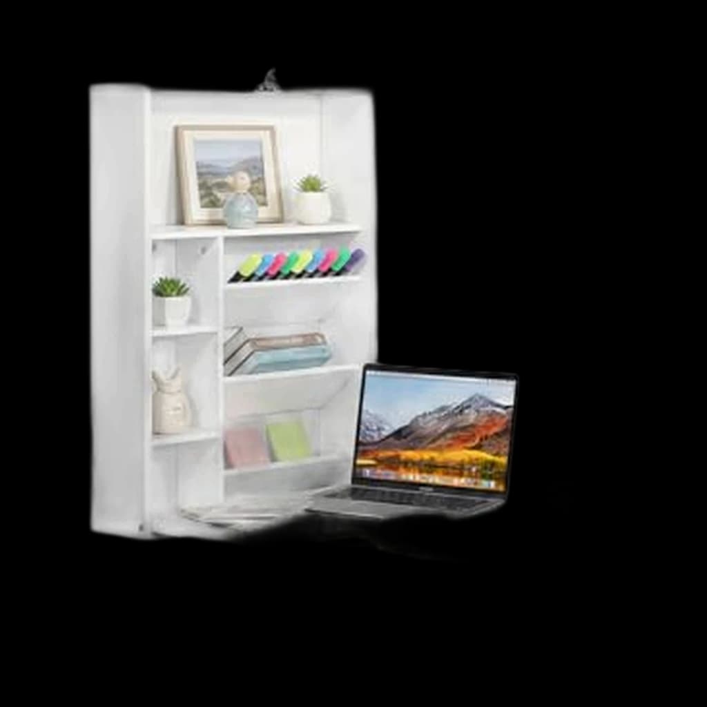 Tangkula Folding Wall-Mounted Desk