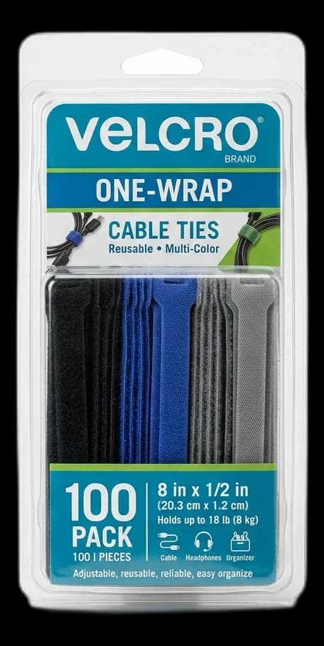 VELCRO Brand ONE-WRAP Cable Ties (100 Pack)