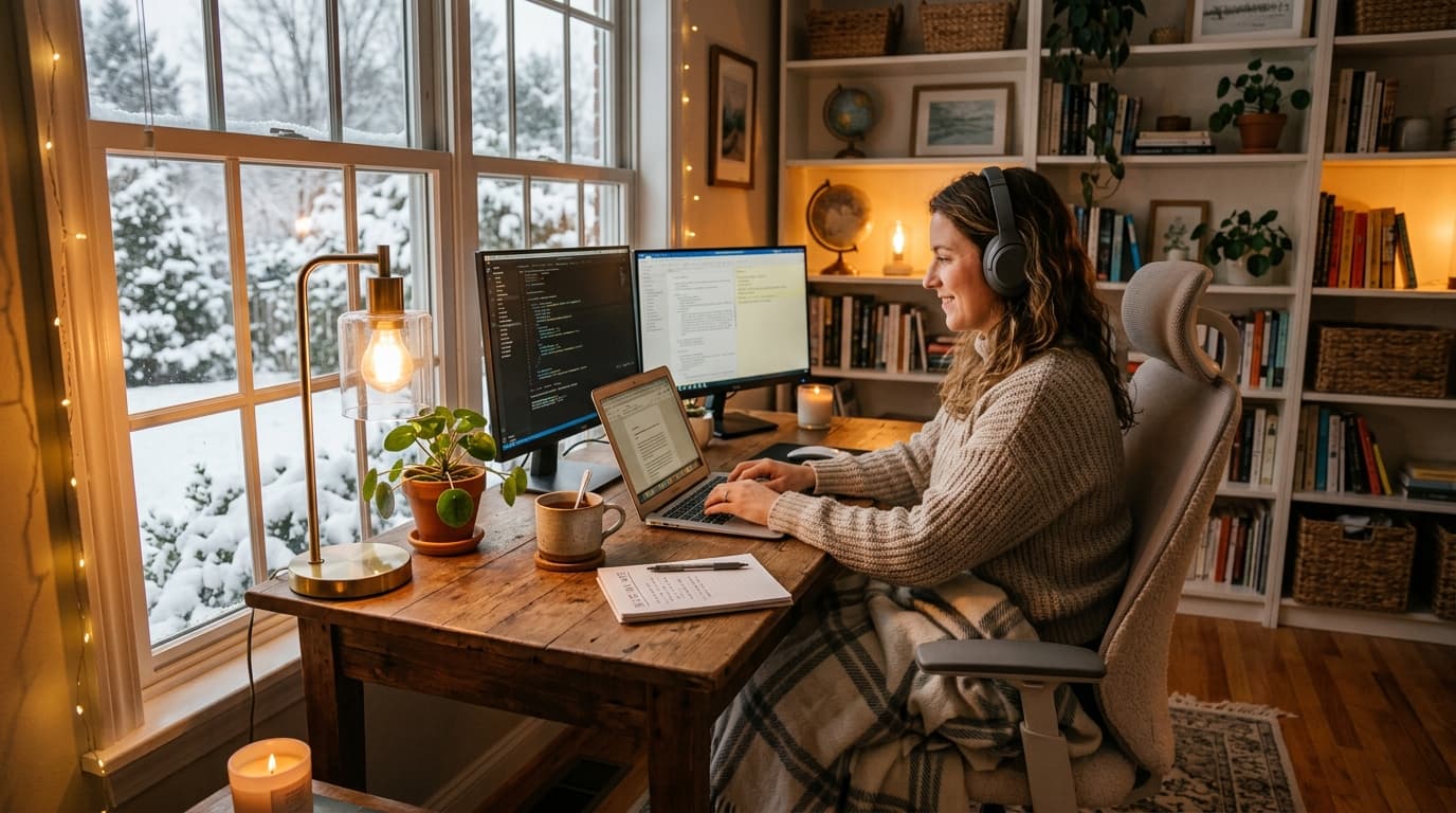 How to Stay Warm Working From Home Without Cranking the Heat