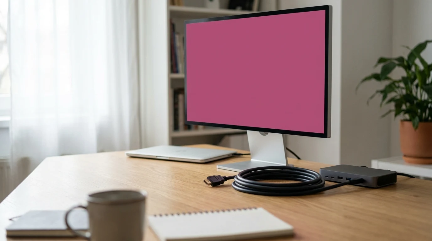 Why Is My Monitor Pink? Cable, Settings, or a Dying Panel