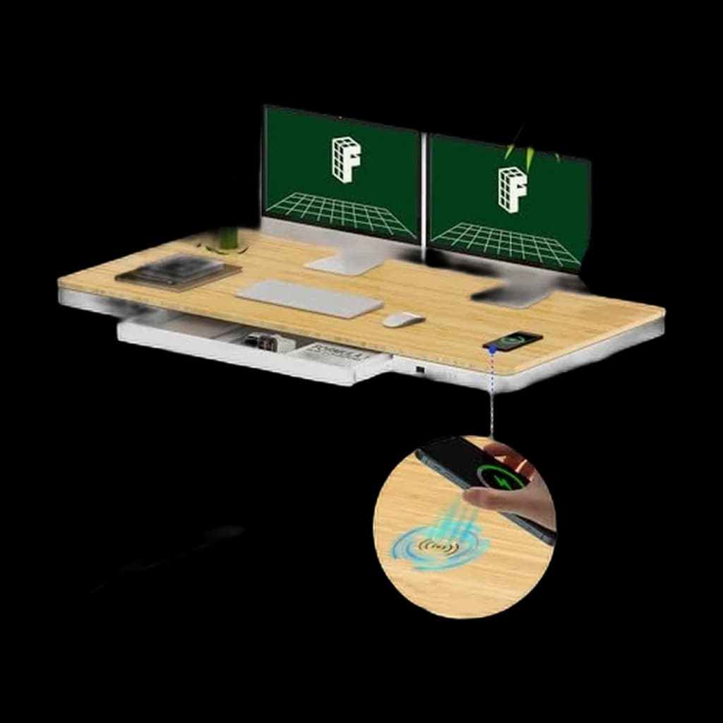FLEXISPOT Q8 Bamboo Standing Desk