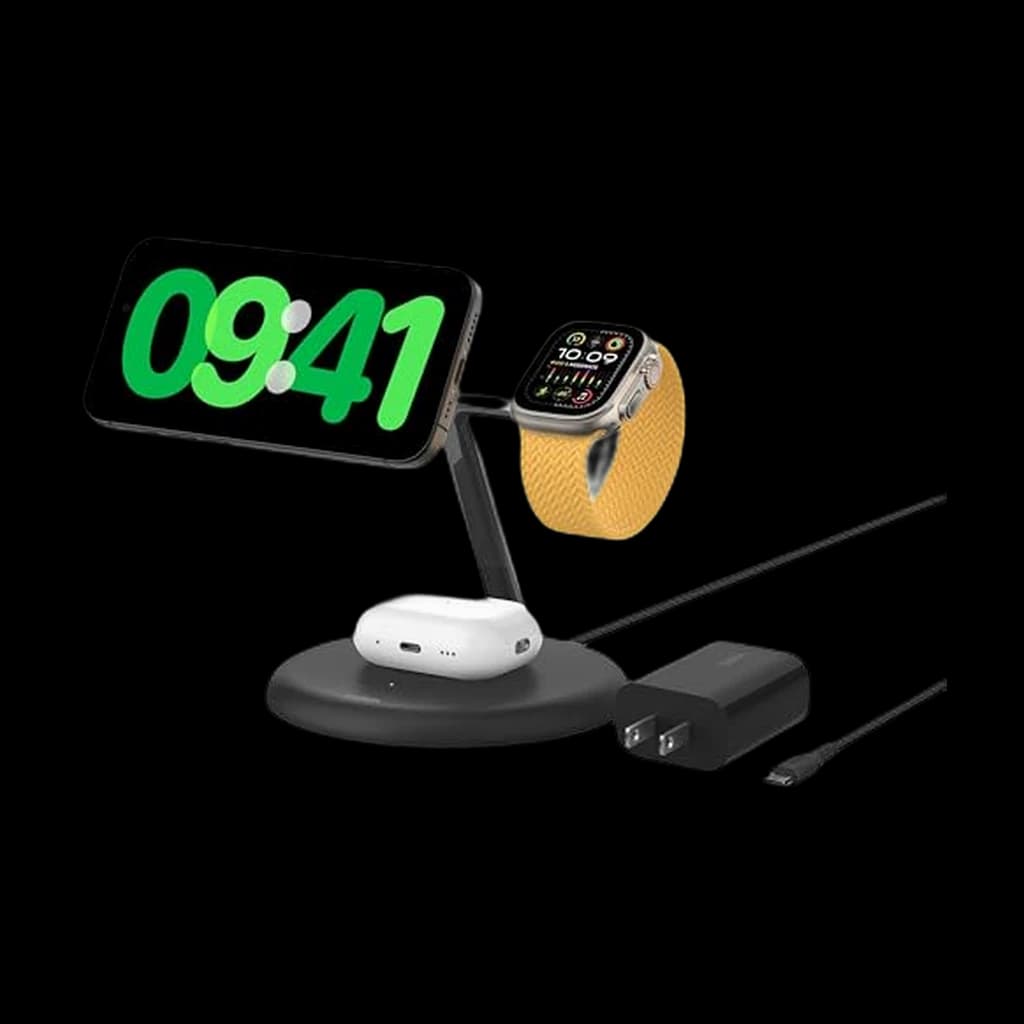 Belkin BoostCharge Pro 3-in-1 Wireless Charging Stand 15W (Qi2)