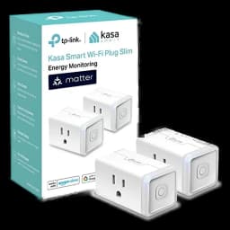 Kasa Matter Smart Plug w/ Energy Monitoring (KP125M, 2-Pack)