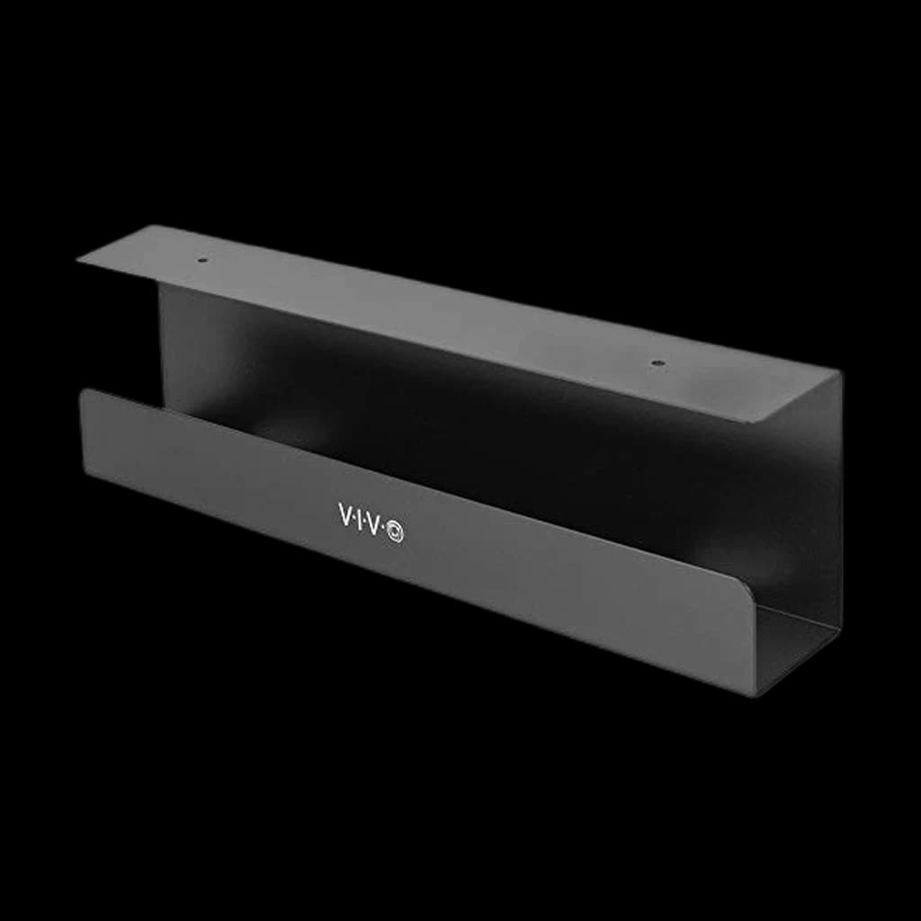 VIVO Under Desk 17 Inch Cable Management Tray, Power Strip Holder, DESK-AC06-1C