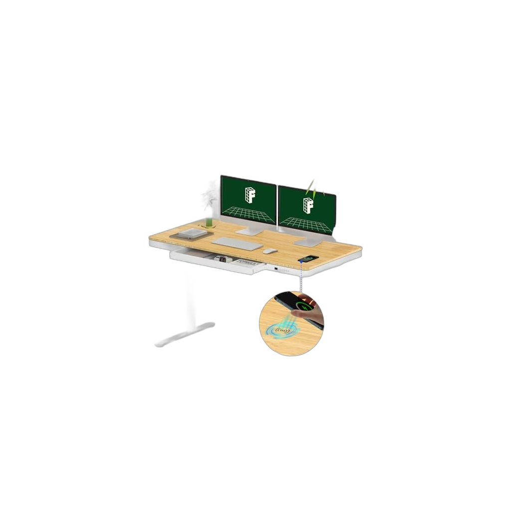 FLEXISPOT Q8 Bamboo Standing Desk